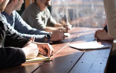 People sitting around a table