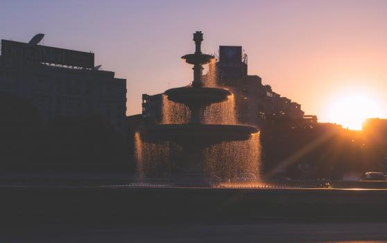 Fountain in Bucharest 