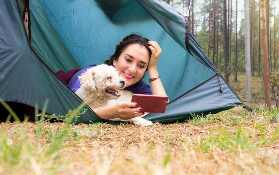 Girl enjoying life and data rights at the same time